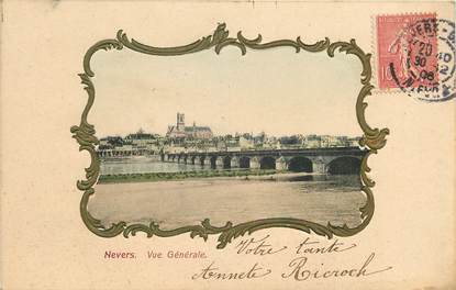 CPA FRANCE 58 "Nevers, vue générale"