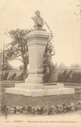 CPA FRANCE 03 " Gannat, Monument du Docteur Delarue".