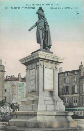 CPA FRANCE 63 " Clermont Ferrand, Statue du Général Desaix".