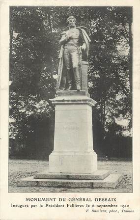 CPA FRANCE 74 " Thonon, Monument du Général Dessaix".