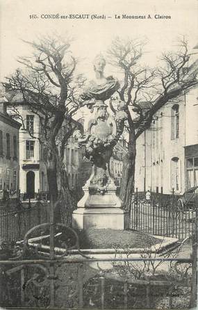 CPA FRANCE 59 " Condé sur Escaut, Le monument A. Clairon".