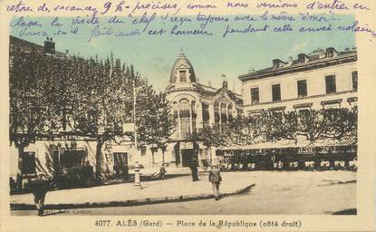 CPA FRANCE 30 "Alès, Place de la République".