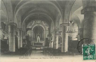 CPA FRANCE 25 "Fertans, Intérieur de l'église ".