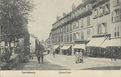 CPA FRANCE, 57 " Sarrebourg, Grand'rue".