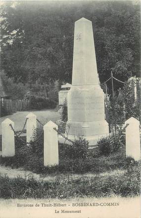 CPA FRANCE 27 " Bosbénard Commin, Le monument aux morts"'.