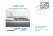 1 Er Vol LETTRE 1 ER VOL / SCANDINAVIE "Copenhague / Stockholm, 19 mars 1980"