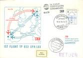 1 Er Vol LETTRE 1 ER VOL / SCANDINAVIE "Copenhague / Luxembourg, 6 avril 1979"