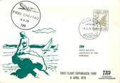 1 Er Vol LETTRE 1 ER VOL / SCANDINAVIE "Copenhague / Faro, 8 avril 1978"