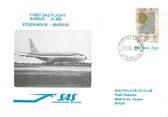 1 Er Vol LETTRE 1 ER VOL / SCANDINAVIE "Stockholm / Madrid, 5 avril 1980"