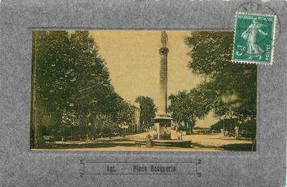 CPA FRANCE 84 "Apt, Place Bouquerie"