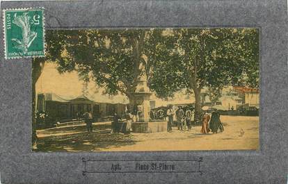 CPA FRANCE 84 "Apt, la place Saint Pierre"