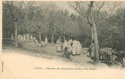 CPA ALGERIE "Alger, chemin du cimetière arabe d'El Kétar"