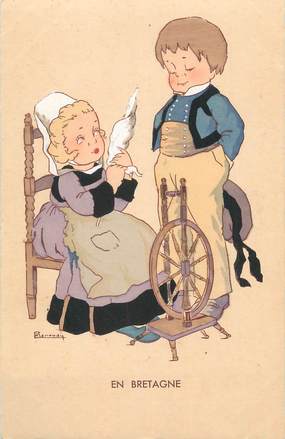 CPA FRANCE 29 " En Bretagne, Enfants". / FOLKLORE