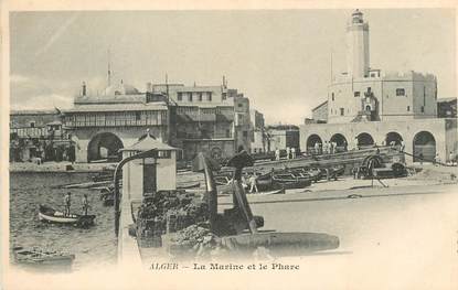 CPA ALGERIE "Alger, la Marine et le Phare"