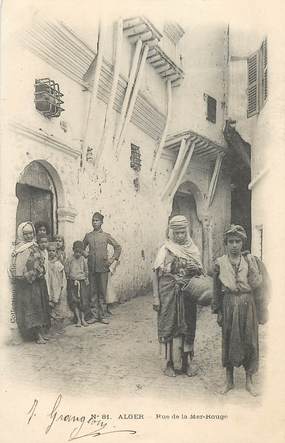 CPA ALGERIE "Alger, rue de la mer rouge"