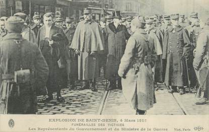 CPA FRANCE 93 " St Denis, Explosion de 1916, Funérailles des victimes".