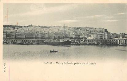 CPA ALGERIE "Alger, vue générale prise de la Jetée"