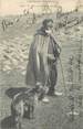63 Puy De DÔme CPA FRANCE 63 "En Auvergne,Un pâtre et son compagnon ". / FOLKLORE