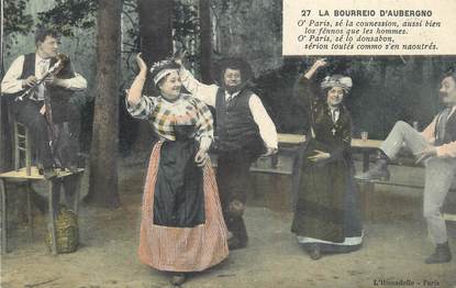 CPA FRANCE 63 "En Auvergne, Des danseurs". / FOLKLORE