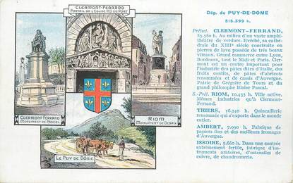 CPA FRANCE 63 " Clermont Ferrand, Riom, Vues".