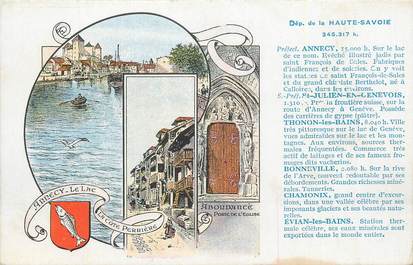 CPA FRANCE 74 " Annecy, Vues".