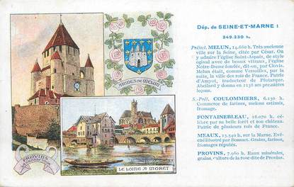 CPA FRANCE 77 " Melun, Provins, Moret, Vues".