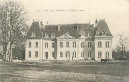 CPA FRANCE 71 " Ozolles, Le château de Rambuteau".