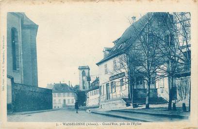 CPA FRANCE 67 "Wasselonne, Grande rue près de l'église".