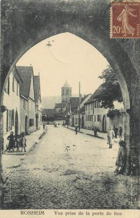 CPA FRANCE 67 "Rosheim, Vue prise de la porte du lion".