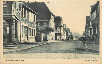 CPA FRANCE 67 " Soultz sous Forêts, Rue Frohnacker".