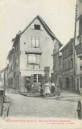 CPA FRANCE 67 " Selestat, Rue du Docteur Koeberlé".