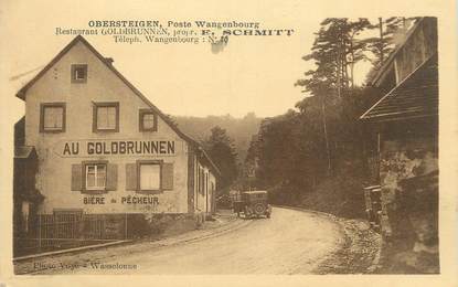 CPA FRANCE 67 " Obersteigen, Restaurant Goldbrunnen".