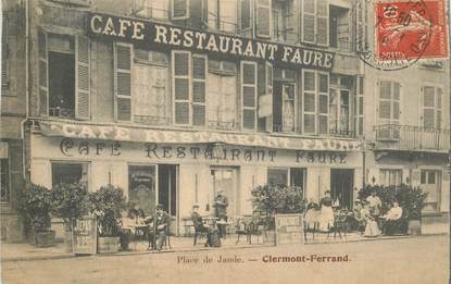 CPA FRANCE 63 "Clermont Ferrand, Place de Jaude, Café restaurant Faure"