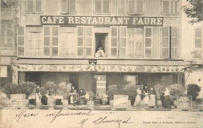 CPA FRANCE 63 "Clermont Ferrand, Place de Jaude, Café restaurant Faure"