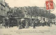 63 Puy De DÔme CPA FRANCE 63 "Clermont Ferrand, Place Lamartine, le départ du Tramway"