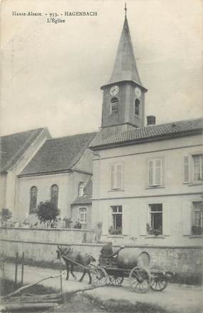 CPA FRANCE 68 "Hagenbach, L'église".