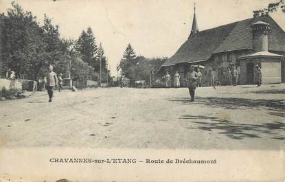 CPA FRANCE 68 "Chavannes sur l'Etang, Route de Bréchaumont".