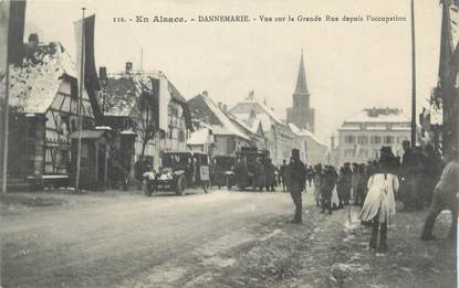 CPA FRANCE 68 "Dannemarie, Vue sur la grande rue ".