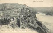 30 Gard CPA FRANCE 30 "Aiguèze, le village et les ruines".