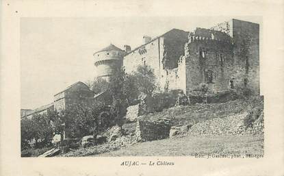 CPA FRANCE 30 " Aujac, Le château".