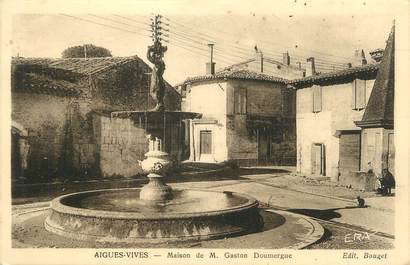 CPA FRANCE 30 " Aigues Vives, Maison de M. Gaston Doumergue'.