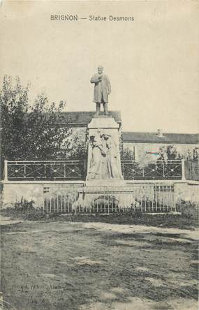 CPA FRANCE 30 " Brignon, Statue Desmons".