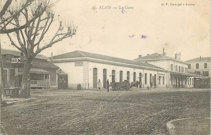 CPA FRANCE 30 " Alès, La gare".