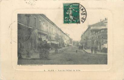CPA FRANCE 30 " Alès, Rue de l'Hôtel de Ville".