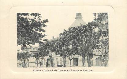 CPA FRANCE 30 " Alès, Lycée JB Dumas et Palais de Justice".