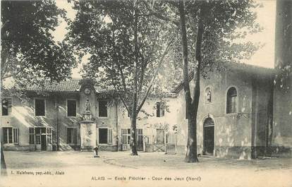 CPA FRANCE 30 " Alès, Ecole Fléchier, cour des jeux".