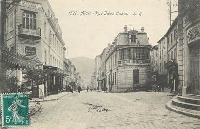 CPA FRANCE 30 " Alès, Rue Jules Cazot".