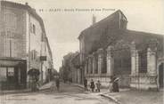 30 Gard CPA FRANCE 30 " Alès, Ecole Fléchier et rue Florien".