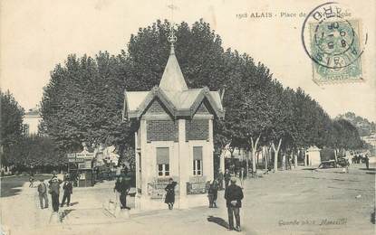 CPA FRANCE 30 " Alès, Place de la République".