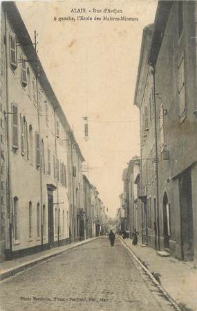 CPA FRANCE 30 " Alès, Rue d'Avéjan".